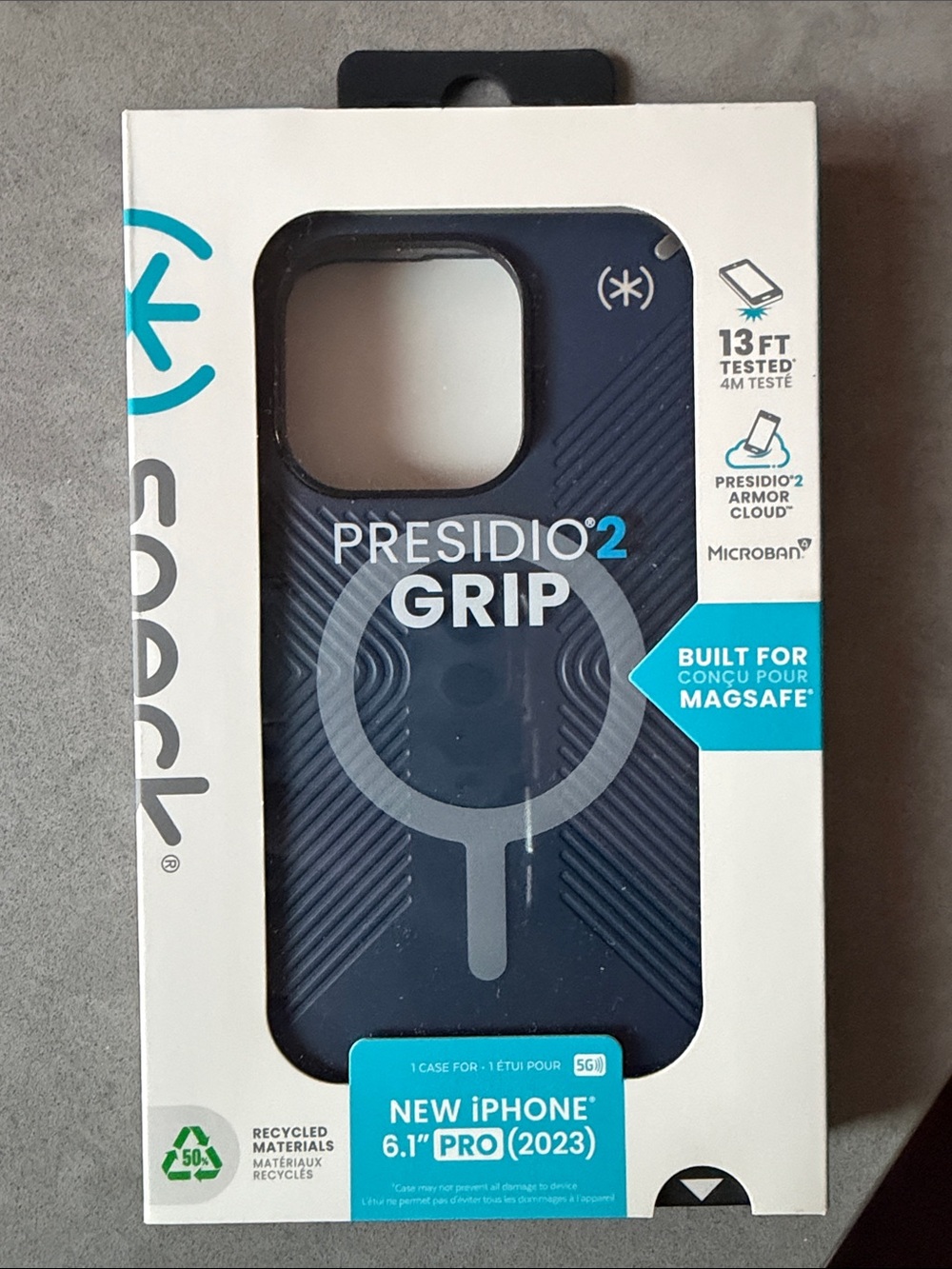 speck Presidio2 Grip Case for iPhone 6.1" Pro - Blue for IPhone 15pro
